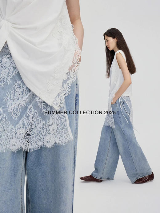 不规则花边T 商品图2