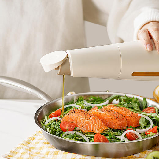 摩登主妇油壶厨房不挂油食品级玻璃油罐家用自动开合酱油醋调料瓶 商品图0