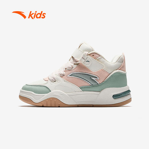 安踏儿童运动鞋女大童2024冬季魔术贴潮流高帮面包鞋板鞋A22448004 商品图2