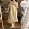 【每一天都是元气满满的少女】带胸垫睡裙夏季甜美公主风薄款云朵棉短袖少女睡衣裙家居服可外穿。ry 商品缩略图3