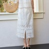玳莎镂空绣花半身裙2025年夏季新款优雅气质百搭中长款松紧腰裙子  FB34306 商品缩略图2