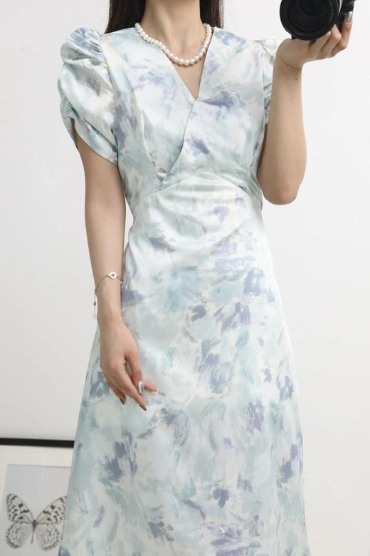 LPIUTY品牌直发！鸢尾漫蓝~印花连衣裙 C148282 商品图2
