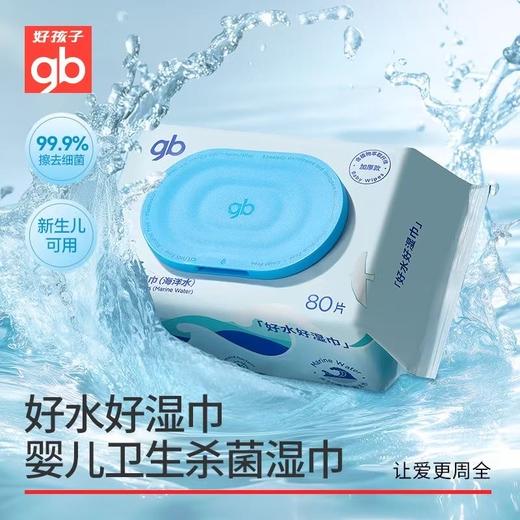 9楼好孩子好水好湿巾婴儿卫生湿巾-海洋水80片 商品图0