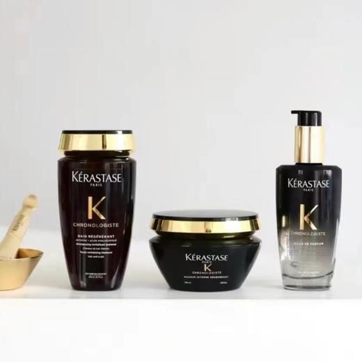 【年终限时大促】【保税仓直发·全球购】卡诗黑钻钥源系列三件套（洗发水250ml发膜200ml护发精油100ml）配礼袋 商品图5