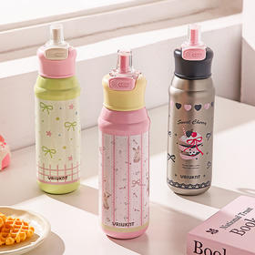 摩登主妇保冷保温杯高颜值大容量双饮水杯女生2025新款杯子吸管杯