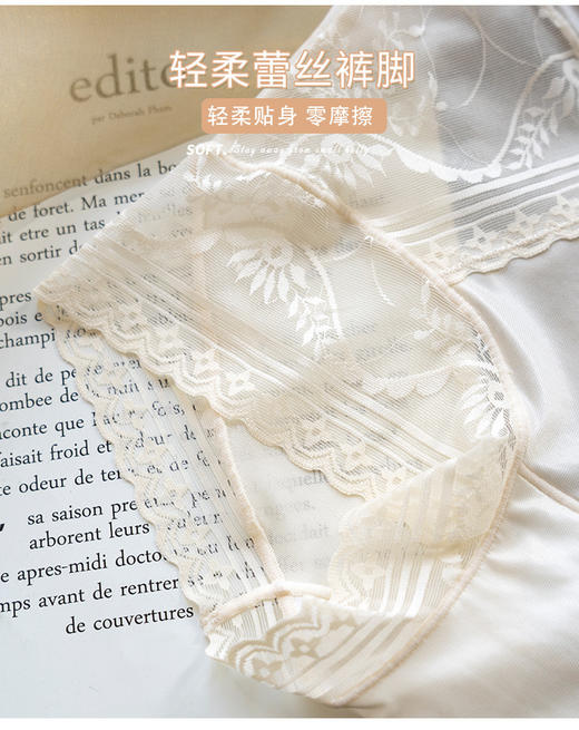 小蛮腰高腰薄款夏季塑型裤高腰蕾丝平角内裤 商品图6