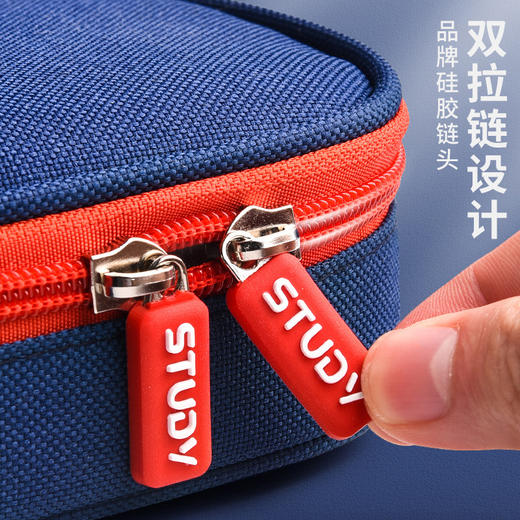 【大容量文具盒🔥】2025新款高颜值英伦风文具盒✨3层大容量，轻松装下70支铅笔！还送课程表哦📚💼2025新款 小学生高颜值文具盒 英伦风简约笔袋 商品图5