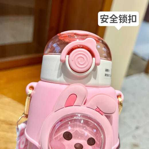 高颜值小学生儿童吸管保温杯便携可斜挎水杯女生网红吸管杯保冷杯冷水杯 商品图1