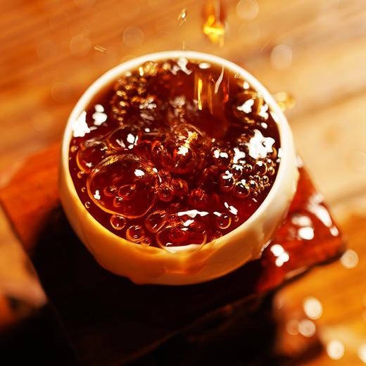 【凤麟冰岛熟茶】七陈冰岛熟茶 临沧冰岛五寨核心古树拼配，香扬、汤甜、味足，浓稠厚滑感直抵深喉 357g/饼 商品图7