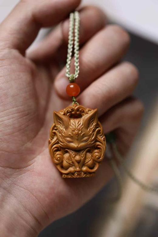 九尾灵狐°老山檀香吊坠 商品图2