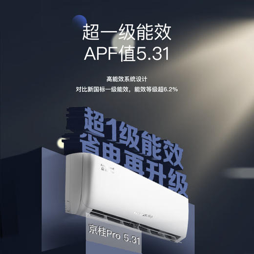 国补到手价 2639 元 格力1.5匹 京桂Pro 新一级能效 变频冷暖 高温自清洁 空调挂机 KFR-35GW/(35587)FNhAh-B1 商品图3