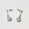 含晖·水滴系列耳坠 亮面银-天然蓝玛瑙 商品缩略图7