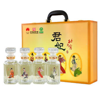 北大仓 君妃 酱香型白酒 50度 250mL*4瓶 礼盒装 沈腾推荐 纯粮大曲酱酒 商品图4