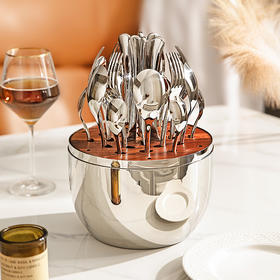 摩登主妇不锈钢西餐餐具套装牛排刀叉勺子高级感轻奢乔迁新居送礼