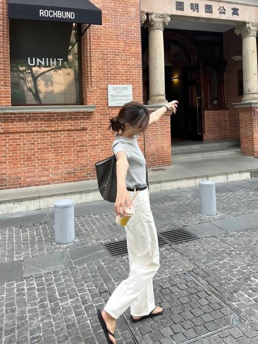 【高品质私服】【IC超弹斜纹牛仔阔腿牛仔裤】版型利落又有量感百搭遮胯又显瘦G0971-CC【无标出货 介意慎拍】 商品图2