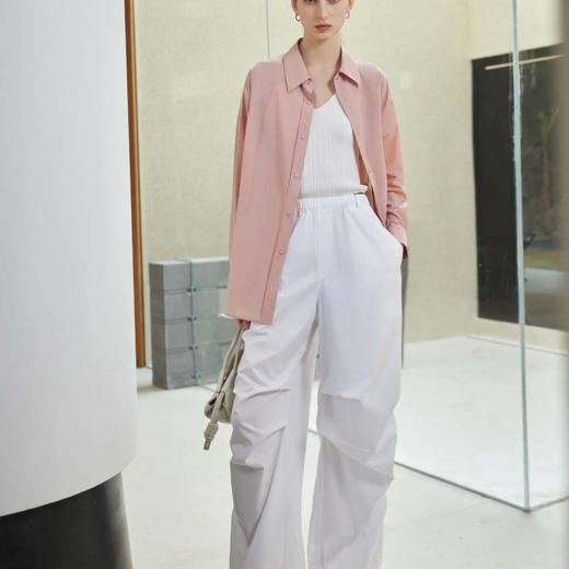 「K」洛诗琳11518胶原蛋白亲肤马卡龙色一手长翻领衬衫女382 商品图3