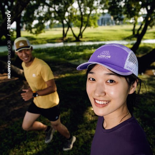 奥尼捷运动鸭舌帽男女遮阳防晒帽透气网孔户外越野跑步帽徒步骑行帽 商品图2