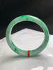 620153，57.8圈口，糯底满绿正圈平安镯，满圈飘阳绿花色，色辣，底子细腻 商品缩略图0