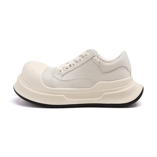 Ariseism&Neatoism 圆头帆布鞋米奇大头鞋女厚底增高休闲板鞋 商品图0