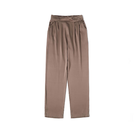 「高货oyg」全新升级【铂金会员339/天猫459/差价120】(02731)洛诗琳2025夏季新款重磅真丝高腰小脚裤哈伦九分裤女 商品图4