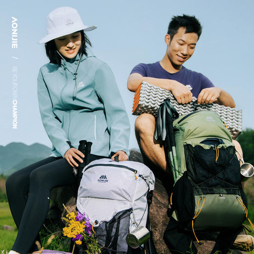 奥尼捷FastHiking系列户外徒步背包42L大容量专业登山包多功能越野包骑行徒步背包 商品图4