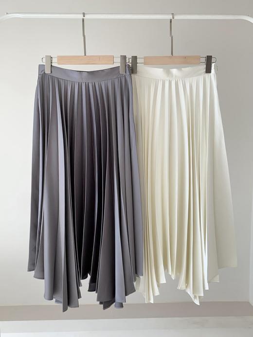 【高品质私服】【CC流光缎面扇形不规则百褶裙】柔和靓丽 视觉上倍感高级G0836-CC【无标出货 介意慎拍】 商品图12