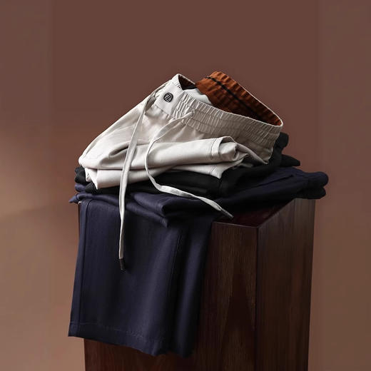 意大利轻奢！Z系列高端亚麻天丝莱赛尔春夏款男士垂坠简约休闲裤！ 商品图0