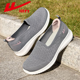 回力女鞋妈妈鞋夏季老人鞋软底中老年健步鞋透气一脚蹬老北京布鞋WXY(JS)-1654