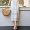 玳莎镂空绣花半身裙2025年夏季新款优雅气质百搭中长款松紧腰裙子  FB34306 商品缩略图0