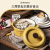 【美国西屋焖炖锅22CM】西屋（Westinghouse） 珐琅锅铸铁锅家用焖焗锅海鲜锅多功能锅无水焖炖煲汤一锅多用 麦芒黄 22cm 商品缩略图3