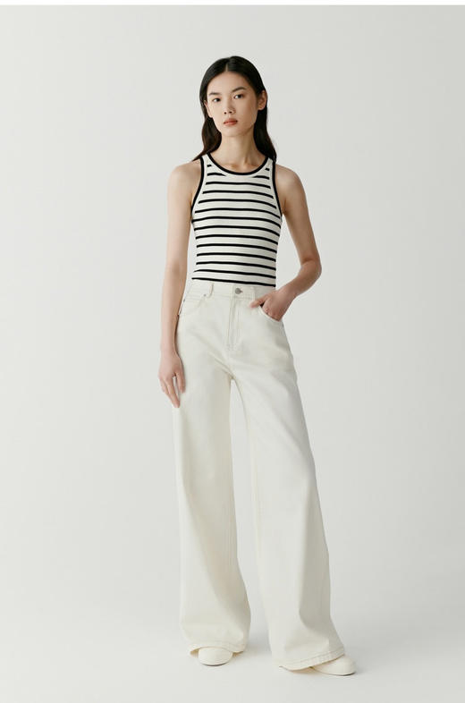 【高品质私服】【IC超弹斜纹牛仔阔腿牛仔裤】版型利落又有量感百搭遮胯又显瘦G0971-CC【无标出货 介意慎拍】 商品图10