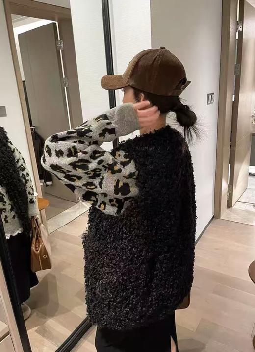 【诗铭洛可】W393卷毛马甲仿羊羔毛宽松马甲B20-2 商品图2