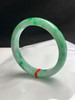 620153，57.8圈口，糯底满绿正圈平安镯，满圈飘阳绿花色，色辣，底子细腻 商品缩略图2