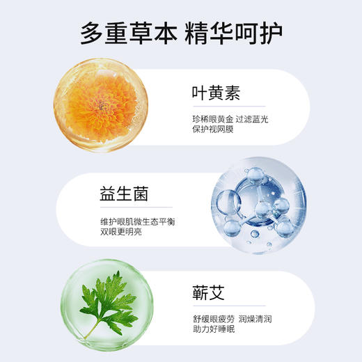 【蒸汽眼罩】叶黄素益生菌眼罩 温灸热敷眼睛痒干 学生熬夜 黑眼圈 商品图2