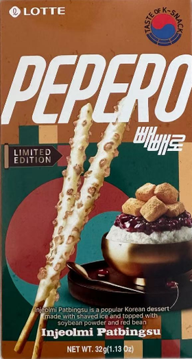 乐天 派派乐打糕红豆冰沙味饼干棒32g