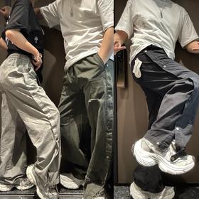 抽绳休闲长裤（纽扣有瑕疵）