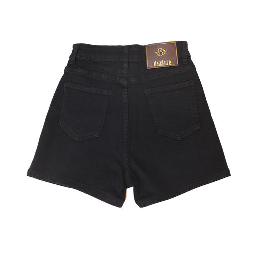 半身缘女裤 夏季宽松薄款棉弹A字包臀百搭牛仔三分短裤DS503 商品图8