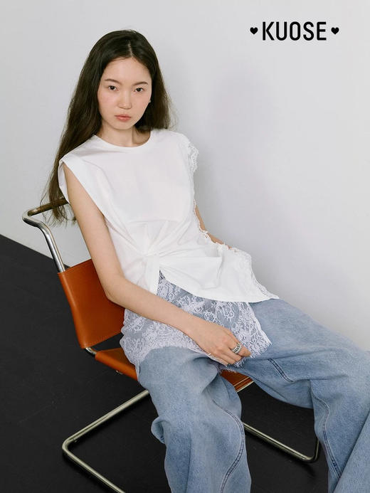 不规则花边T 商品图1