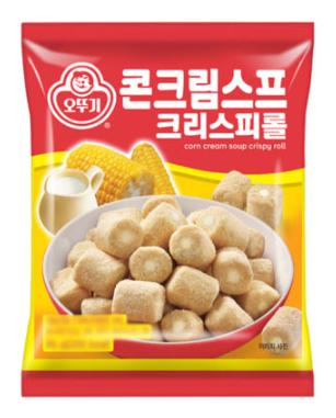 不倒翁 玉米浓汤味谷物脆块55g오뚜기 콘크림스프크리스피롤55g 商品图0