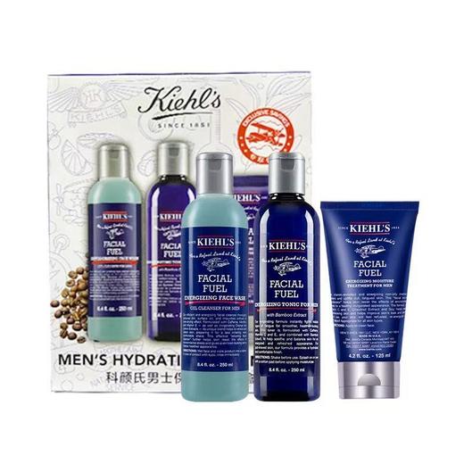 【年终限时大促】【保税仓直发·全球购】KIEHL'S科颜氏活力男士护肤品 三件套装「洗面奶250ml爽肤水250ml保湿乳液125ml」 商品图1