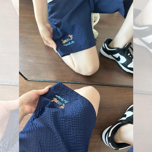 <曾小咸推荐> 多巴胺腊肠小狗刺绣短裤 日常价99/件 活动价49.99/件！【预售款，预计7-15天发货】 商品图0