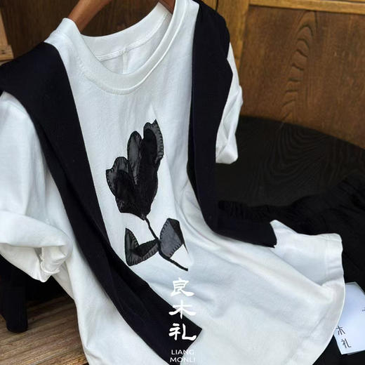 【预售7天】良木礼手工花朵短袖（032896） 商品图2