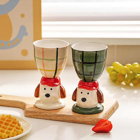 摩登主妇可爱陶瓷马克杯冰淇淋甜品杯生日礼物家用水杯高脚杯子