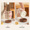 摩登主妇玫瑰假日陶瓷筷子筒收纳盒勺筷笼家用高档新款沥水筷子桶 商品缩略图2