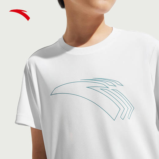 安踏少年安踏青少年夏季上装水冷薄荷针织短袖衫T恤男352525118 商品图2