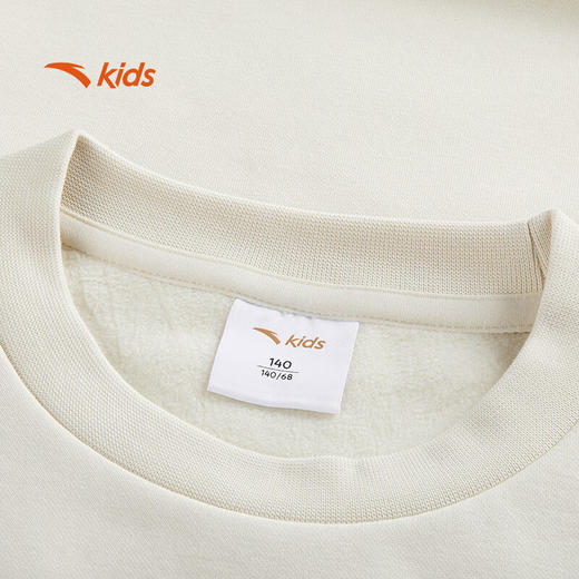 安踏儿童卫衣男大童篮球套头衫冬青少年加绒保暖运动衫352441714 商品图2