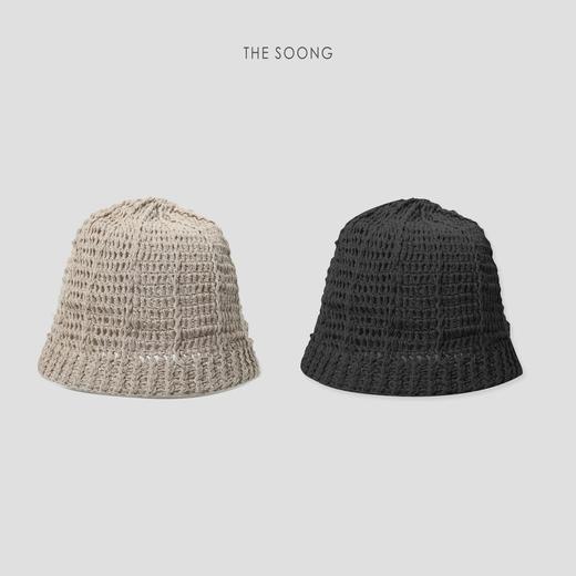 THESOONG纯手工编织亚麻棉镂空百搭抗起球针织帽子HWMZ7260 商品图2