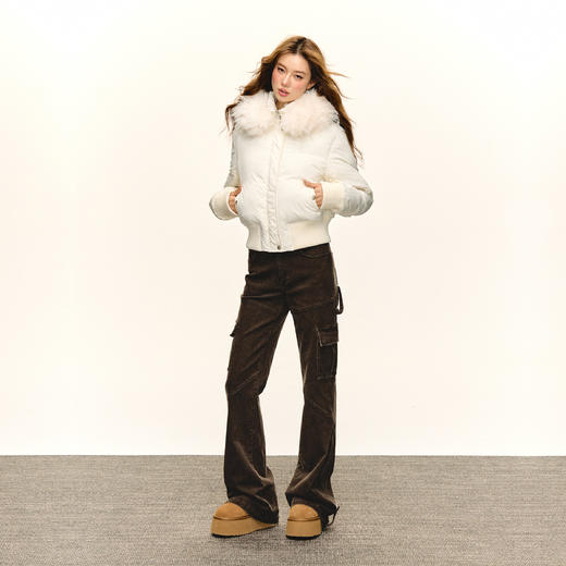 Ariseism 美式复古多口袋低腰休闲工装裤女春秋新款长裤子 商品图4