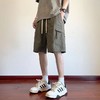 【潮牌工装五分短裤】男士夏季薄款新款 运动裤外穿冰丝百搭五分休闲裤  商品缩略图6