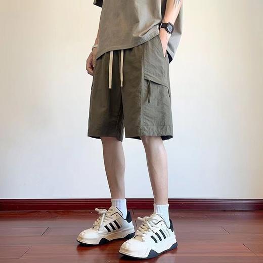 【潮牌工装五分短裤】男士夏季薄款新款 运动裤外穿冰丝百搭五分休闲裤  商品图6